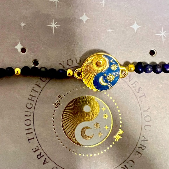 Wisdom affirmation Soladite necklace and bracelet set NWT - Picture 1 of 12